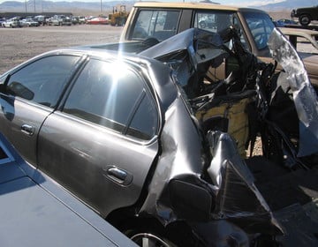 nonrepairable vehicle after a car accident
