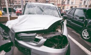 Head on car accident