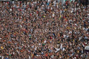 large audience