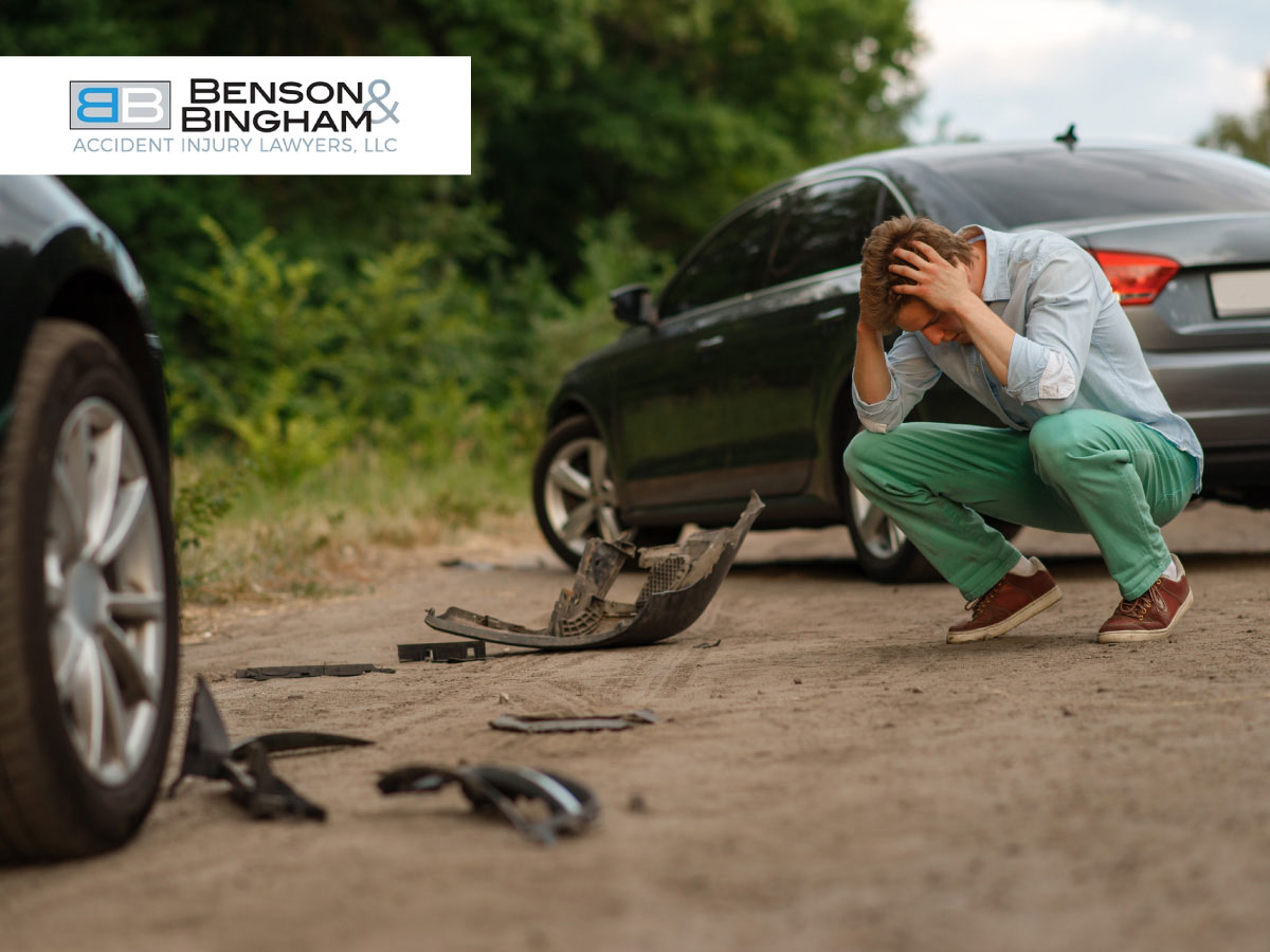 Man Worried about his Damaged Car in Nevada