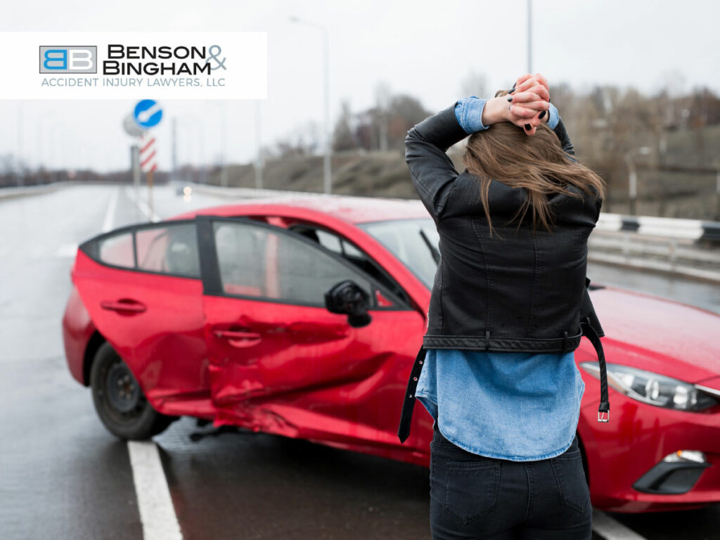 Injured Woman After a Severe Car Accident In Nevada