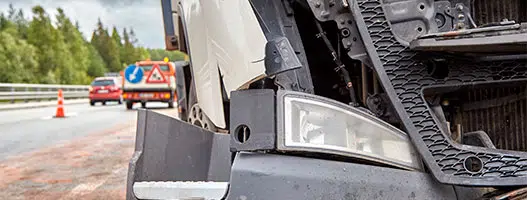 Wrecked Truck After A Truck Collision In Henderson, NV