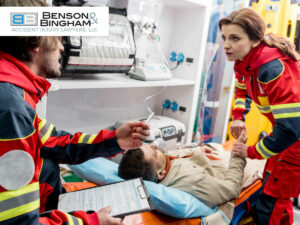 Emergency medical care after a car accident