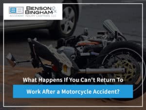 What Happens If You Can't Return To Work After A Motorcycle Accident?
