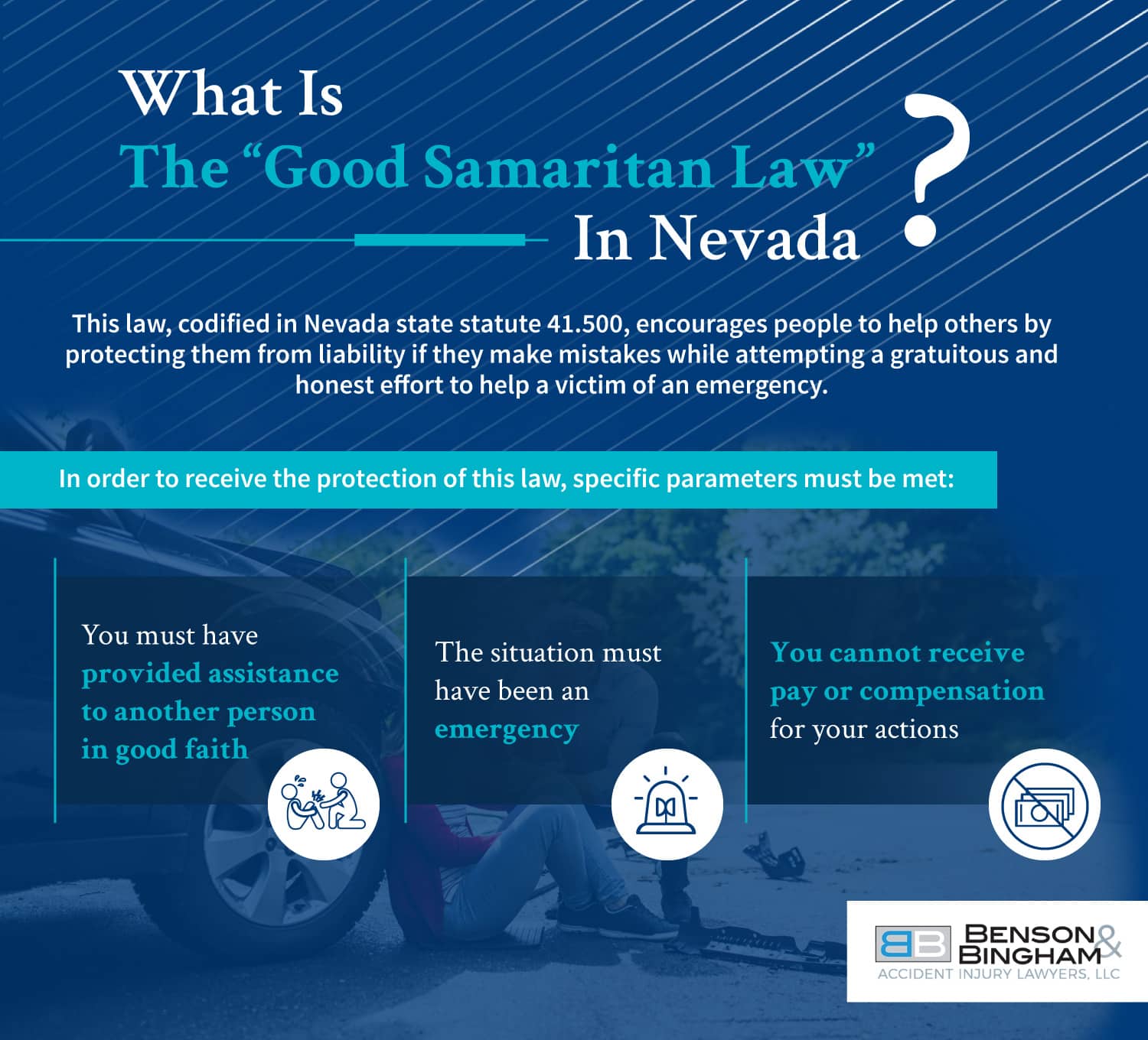 Infographic that shows What Is The Good Samaritan Law In Nevada
