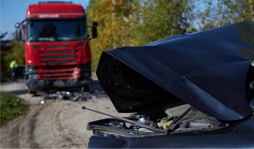 Accident Between A Truck Accident And A Car In Reno