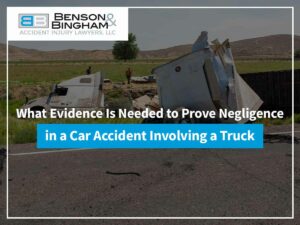 What Evidence Is Needed to Prove Negligence in a Car Accident Involving a Truck