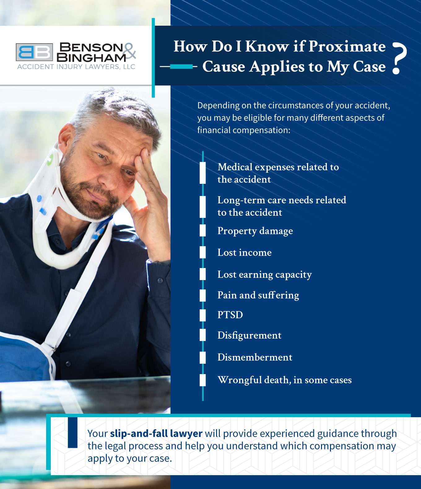 Infographic that shows how to know if proximate cause applies to your case