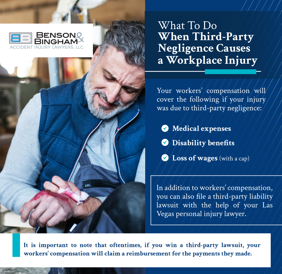 Infographic that Explains What To Do When Third-Party Negligence Causes a Workplace Injury