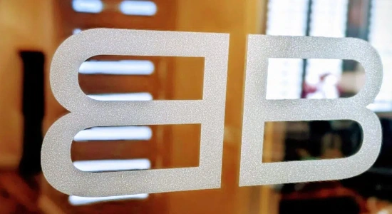 Benson & Bingham Logo on door