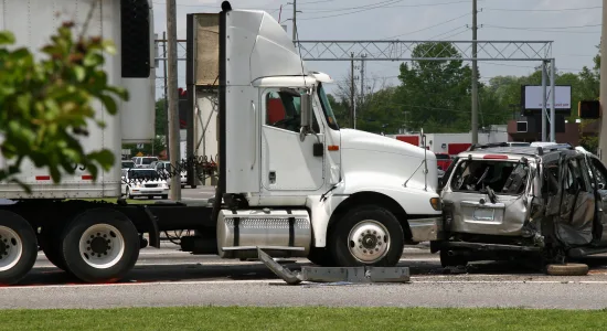 semi truck collision