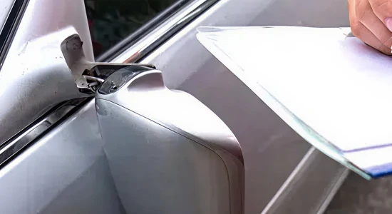 side mirror broken