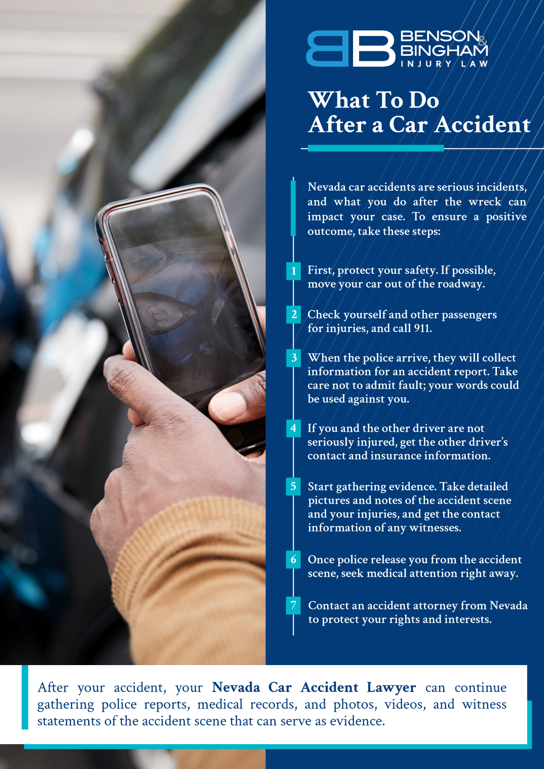 An Infographic that Explains What To Do After a Car Accident