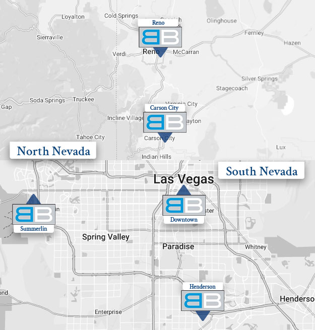 Map Showing The Location Of Our Personal Injury Offices